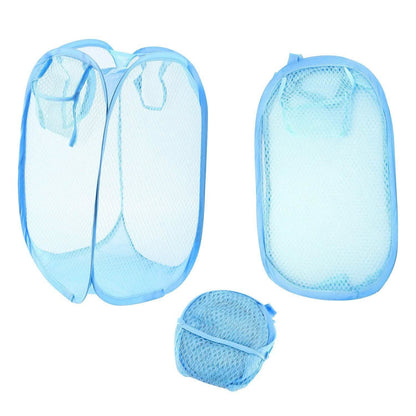 Paquete de 3: Cestas de ropa sucia plegables desplegables