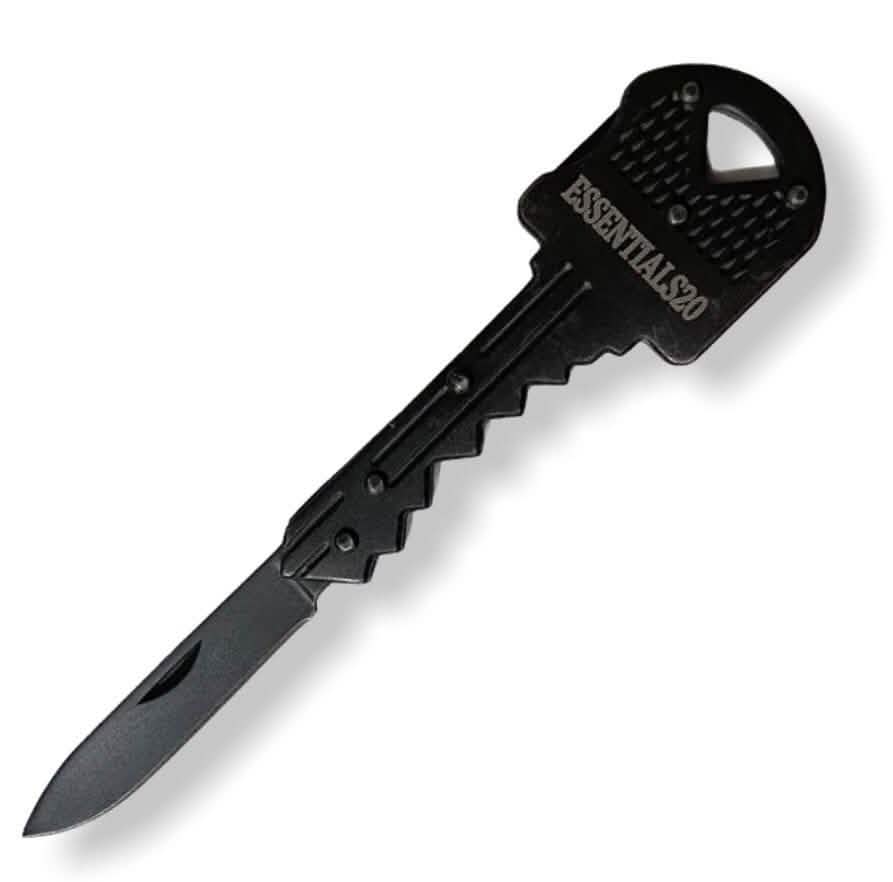 Paquete de 3: Cortador de llaves portátil para camping y navaja de bolsillo