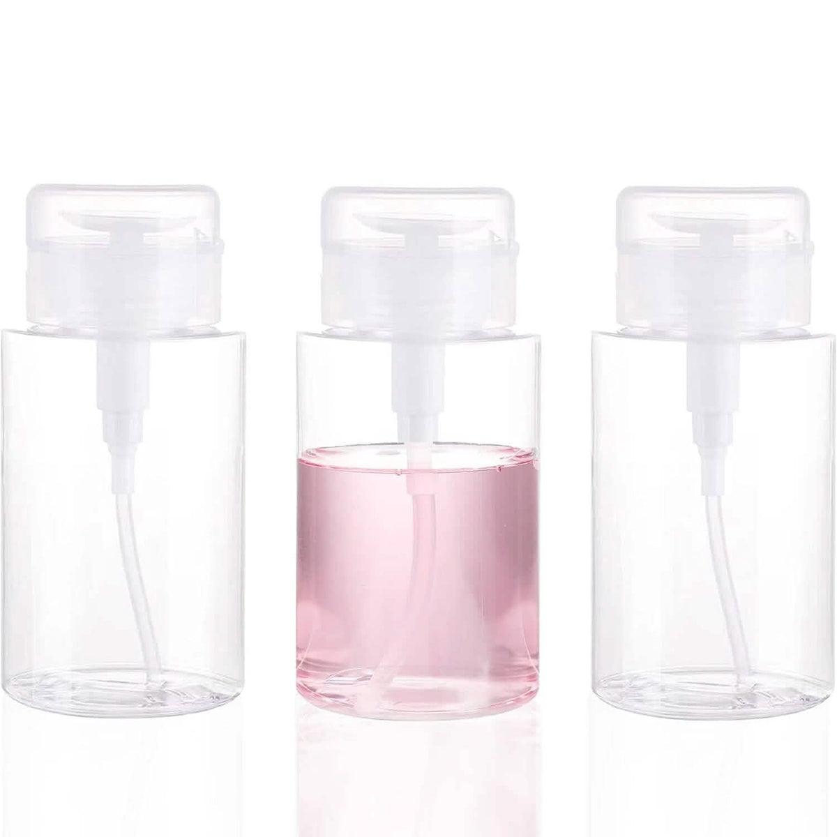 3-Pack: Push Down Empty Pump Dispenser Bottle