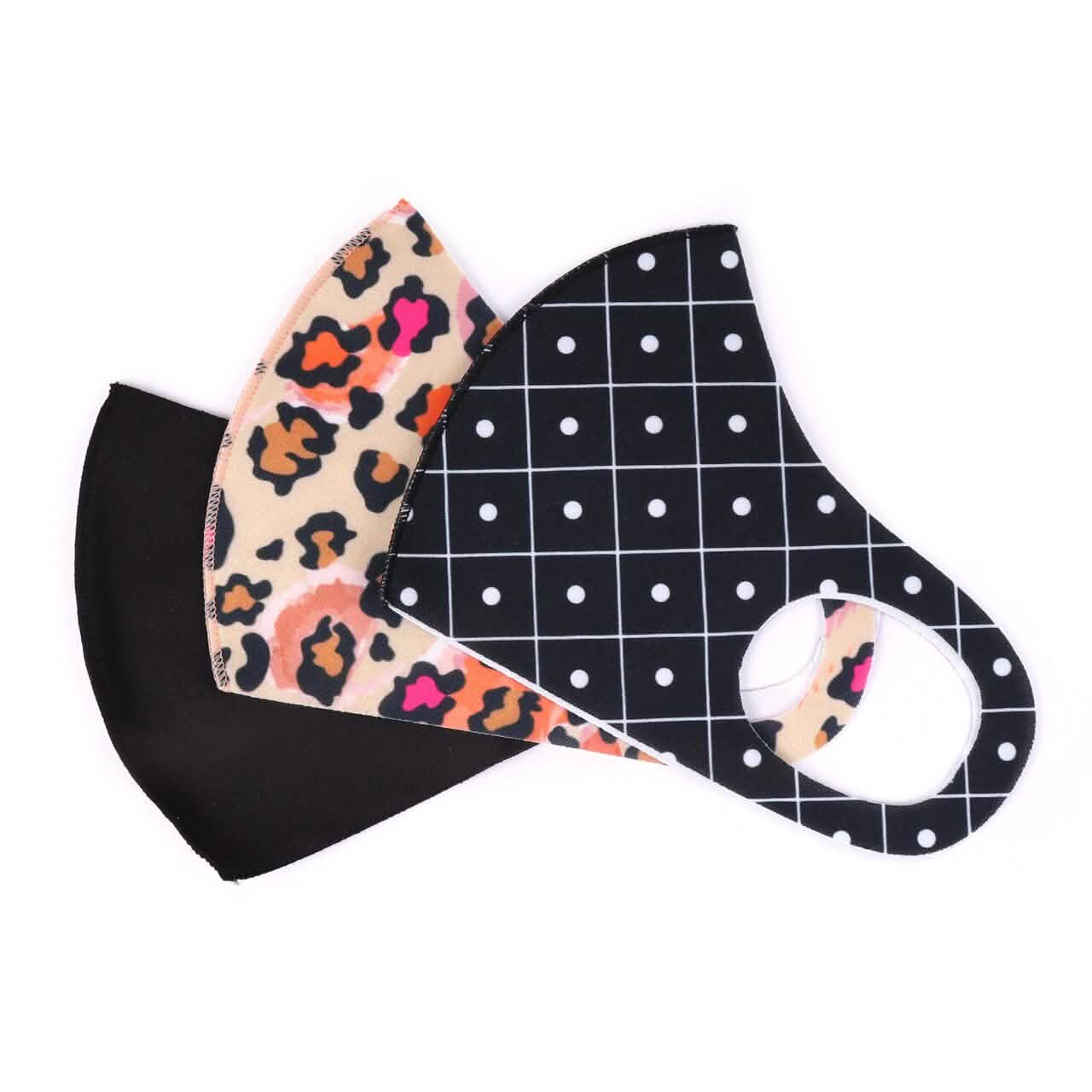 Paquete de 3: mascarillas lavables
