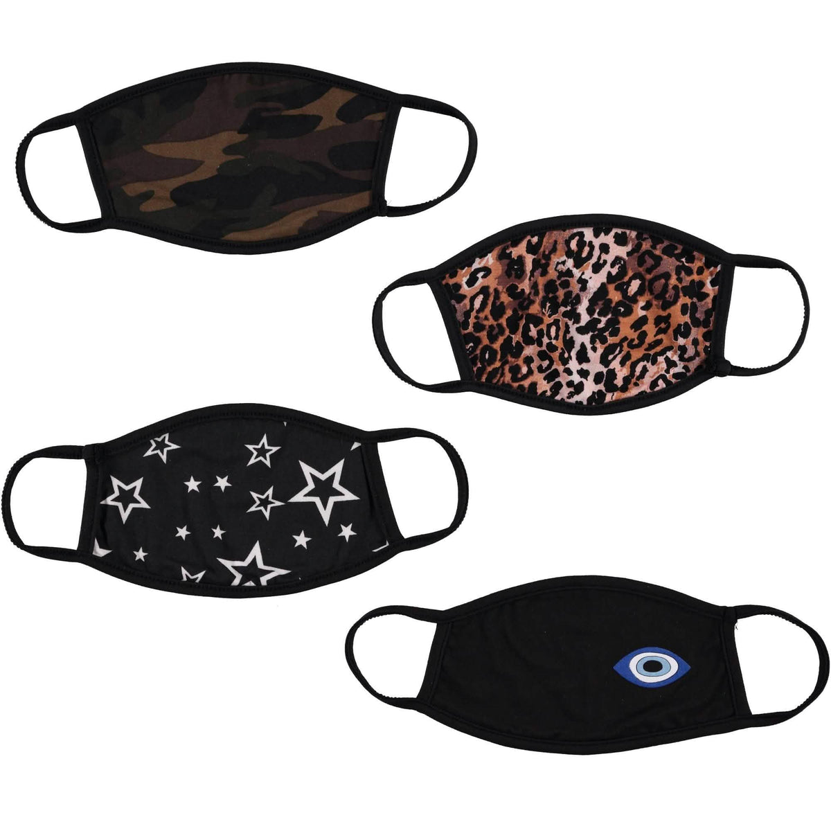Paquete de 3: Mascarillas de Tela Reutilizables Lavables No Médicas