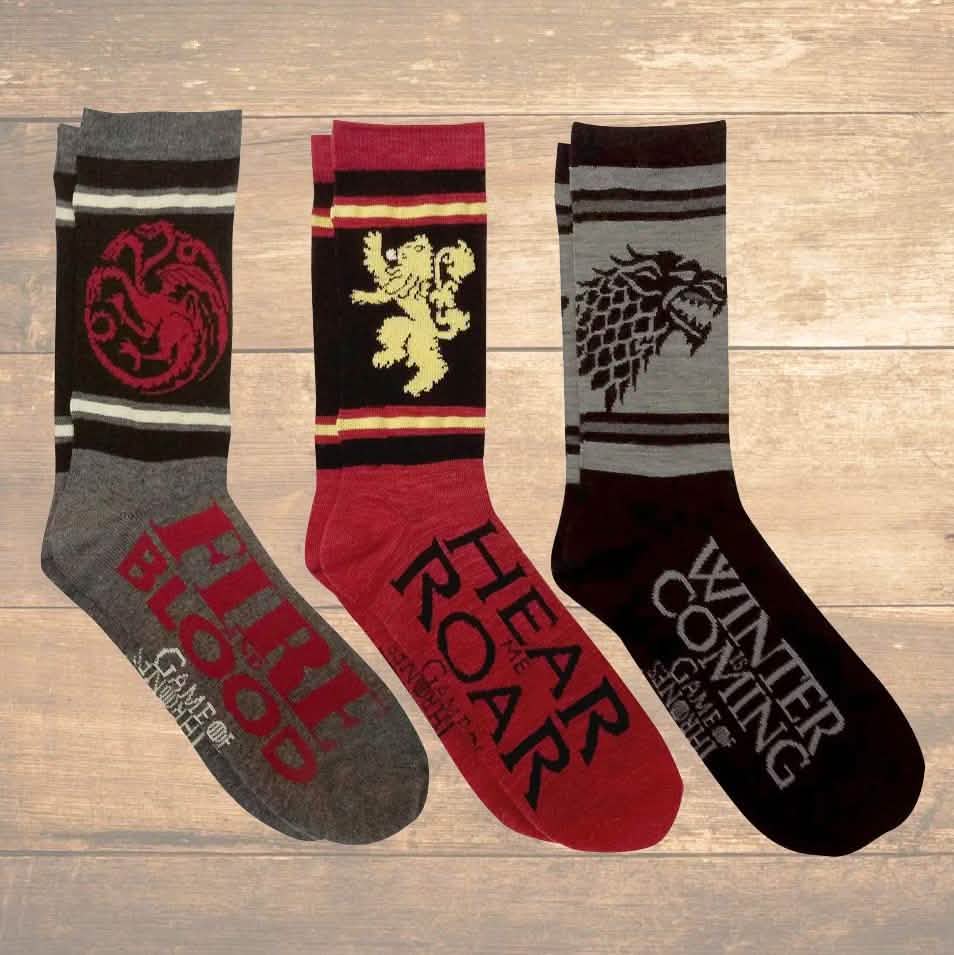 3 pares: Caja de Casas de Juego de Tronos y Caja Targaryen
