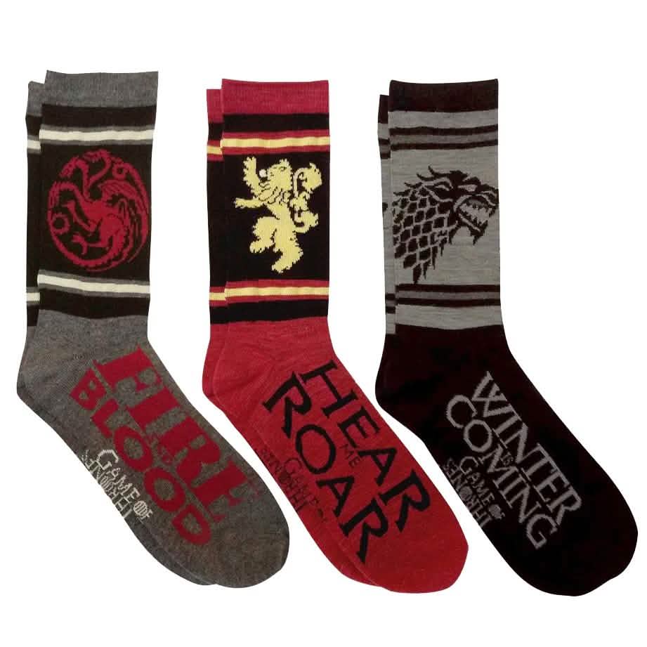 3 pares: Caja de Casas de Juego de Tronos y Caja Targaryen