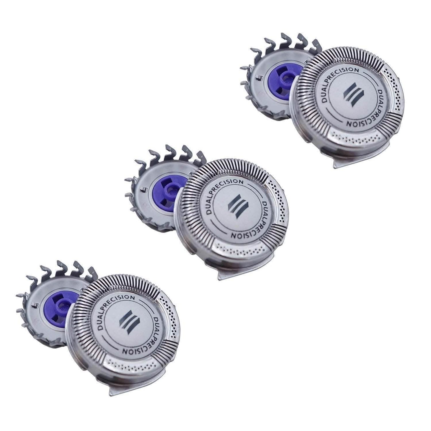 Paquete de 3: cabezales de repuesto HQ8 Dual Precision para afeitadoras Philips Norelco