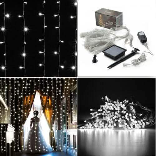 300 luces LED de hadas estrelladas de 3 m resistentes al agua con controlador de enchufe de pared