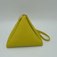 Pyramid Wristlet Clutch Bag with Tassel Accent