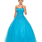CLEARANCE - Juliet 301 Poofy Quinceanera Tulle Dress A-Line Strapless Beading