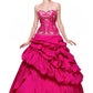 CLEARANCE - Juliet 302 Poofy Taffeta A-Line Strapless Embroidered Bodice Quinceanera Dress