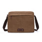 Men's Single Solid Color Canvas Fashion Men's Messenger Bags