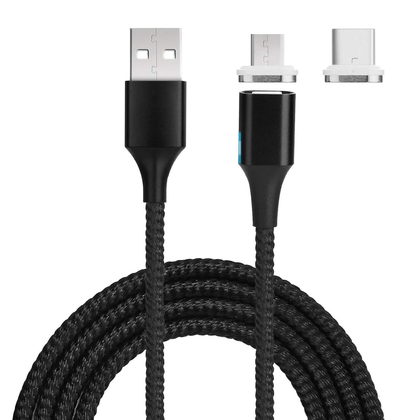 Carga rápida 3.0A magnética, interfaz micro USB para Android