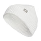 adidas Womens Fashioned Fold Beanie White/Grey/Silver Metallic F23 One Size