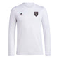 adidas Mens CF Long Sleeve Pre-Game T-Shirt White/Club Inter De Futbol Miami 3X-Large