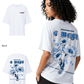 G West Womens Oversized Blue Garden Tee