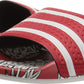 adidas Originals Womens Adilette Slide Sandal Scarlet/Off White/Scarlet 4