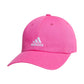 adidas Kids-Boys/Girls Ultimate Washed Cotton Relaxed Adjustable Fit Cap Pulse Magenta Pink/White