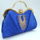 Elegant Shimmer Evening Clutch Bag with Rhinestone Embellishments