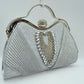 Elegant Shimmer Evening Clutch Bag with Rhinestone Embellishments
