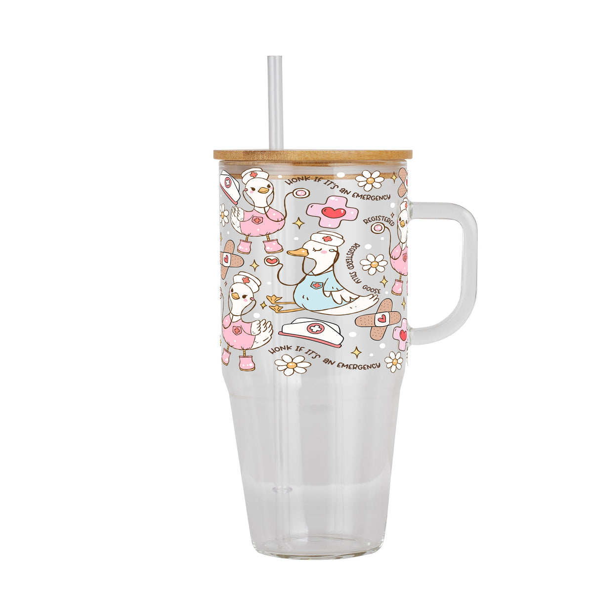 Registered Silly Goose Glass Cups