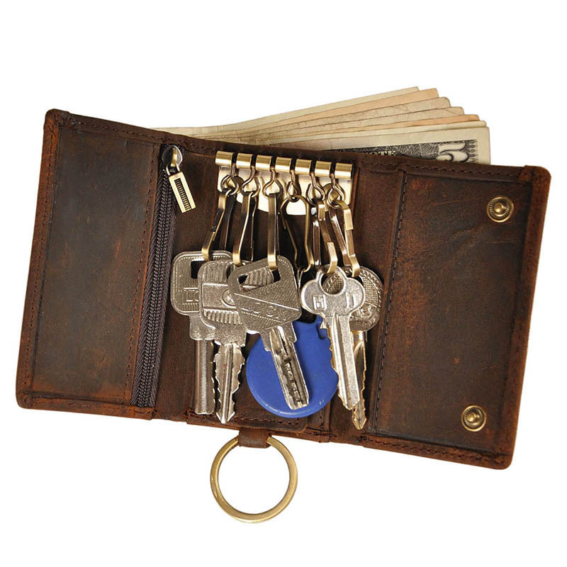 Men's Top Layer Crazy Horse Skin Cowhide Men's Wallets