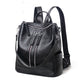 Women's Leather Oxford Woven Large Capacity Tide Backpacks