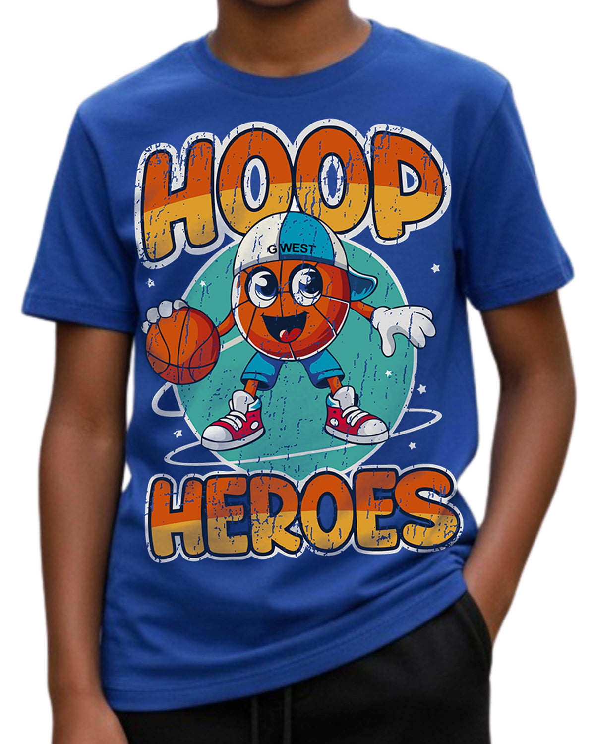 G West Kids Hoop Heroes Tee - Dtpbasty9072