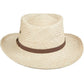 Scala Bunker - Palm Straw Gambler Hat