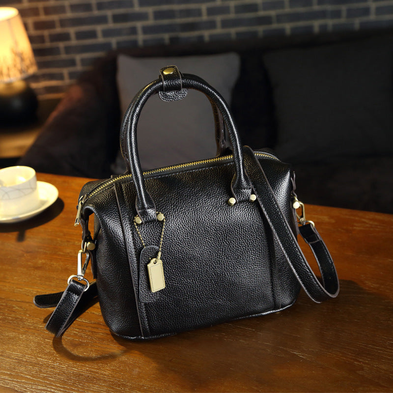 Women's French Boston Commuter Detachable Strap Two Crossbody Bags