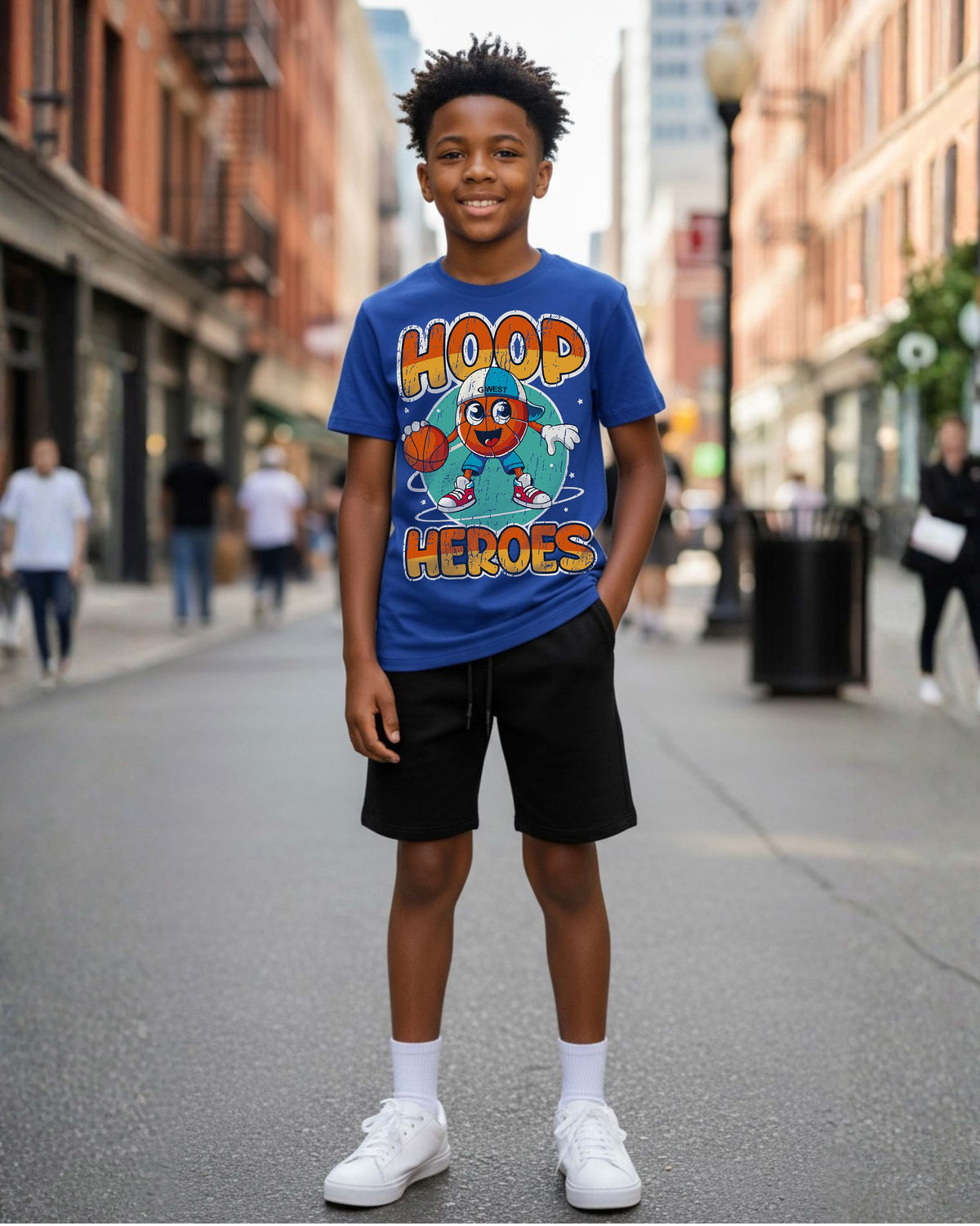 G West Kids Hoop Heroes Tee - Dtpbasty9072