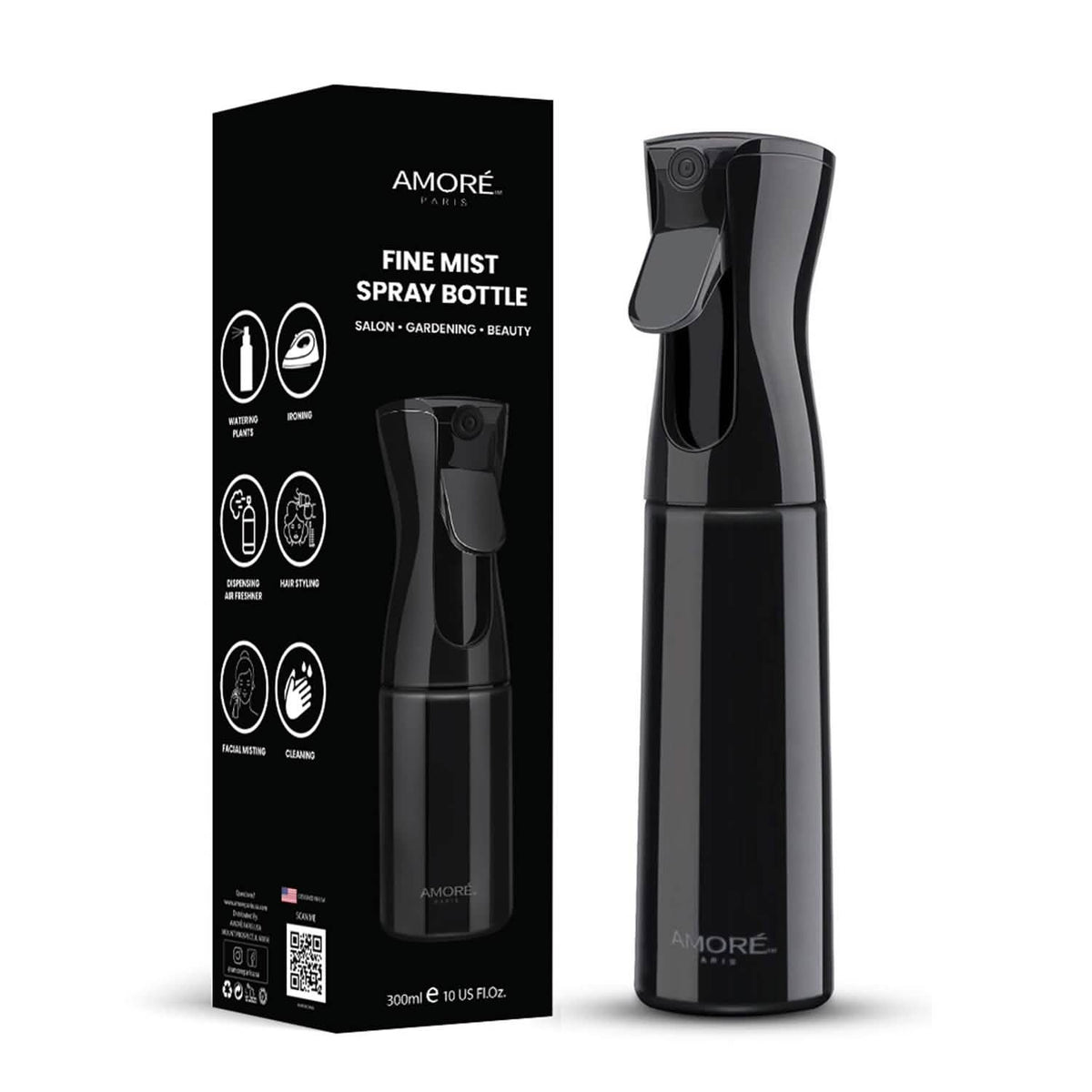360 Continuous Hair Water Ultra Fine Mister Spray Bottle