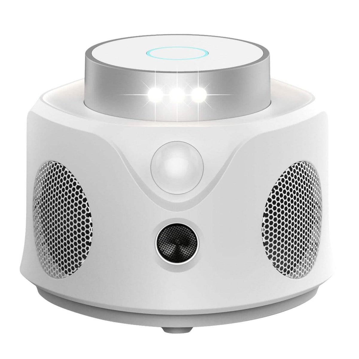 Repelente Ultrasónico de Ratones para Interiores de 360° con 3 Modos y 9 Luces Estroboscópicas