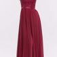 CLEARANCE - Eureka 3611 Lace Illusion Bodice Bateau Neck A-line Long Dress (Size L)