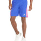 adidas Mens Own The Run Shorts Lucid Blue/Semi Lucid Fuchsia/Reflective Silver Small