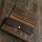 Women's & Men's First Layer Cowhide Crazy Horse Leather Men's Wallets