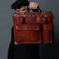 Tuscany Italian Leather Briefcase, Tan