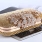 Leaves And Flowers Dinner Diamond Clutch Makeup Bags