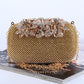 Leaves And Flowers Dinner Diamond Clutch Makeup Bags