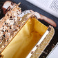Leaves And Flowers Dinner Diamond Clutch Makeup Bags