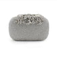Leaves And Flowers Dinner Diamond Clutch Makeup Bags