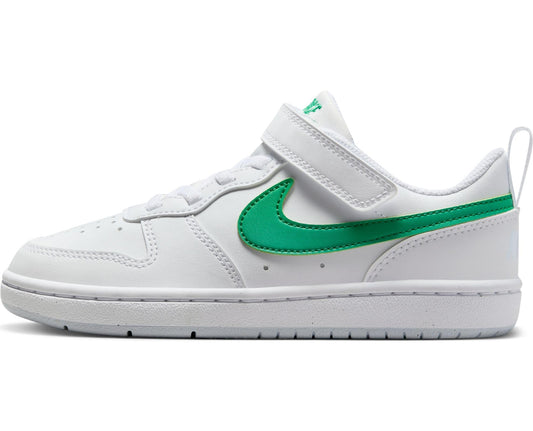 Zapatillas Nike Court Borough Low Recraft para bebé/niño pequeño (DV5458-109 White/Football Grey/Stadium Green) Talla 3