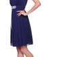 CLEARANCE - Cinderella Divine 3915 Chiffon Dress Knee Length (Size XL)