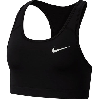 Nike Womens Medium Support Non Padded Sports Bra with Band Black/Black/(White) X-Small