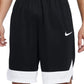 Nike Pantalón Corto de Baloncesto Dri-FIT Icon para Hombre Negro/Blanco/Blanco/Blanco Grande