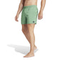 adidas Mens Standard Solid Classic-Length Swim Shorts Preloved Green/White Small