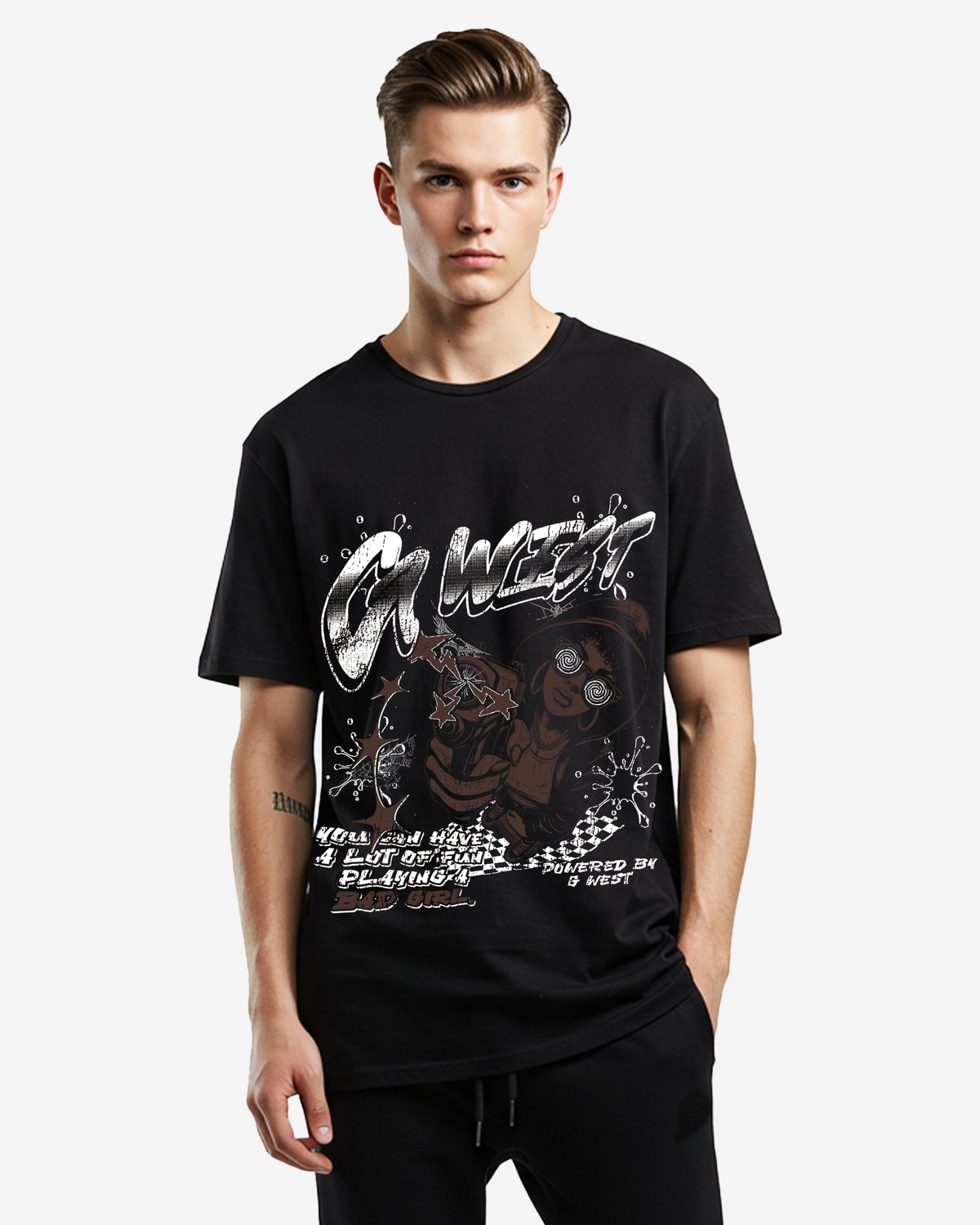 G West Bad Gril Oversized Tee
