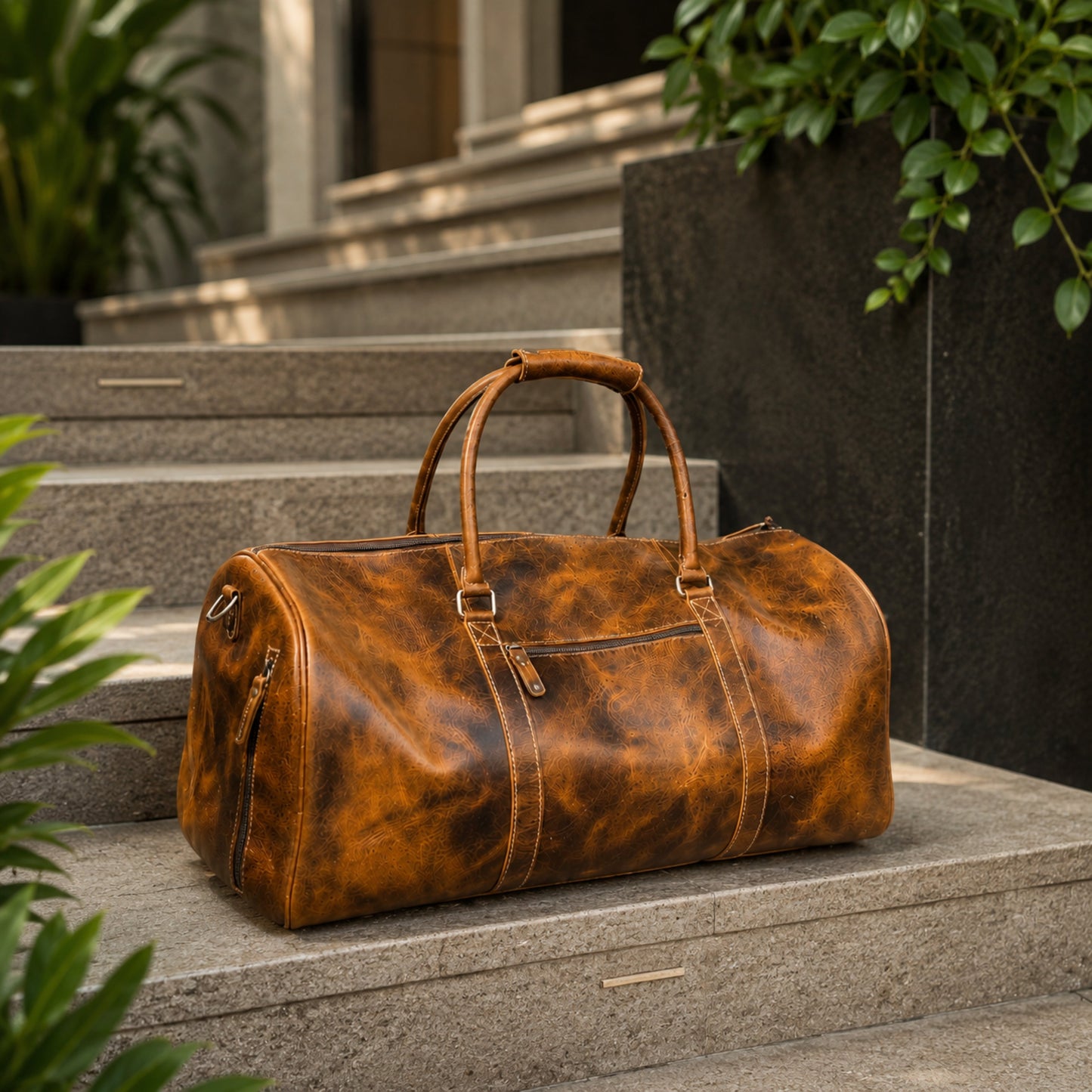 Heritage Buffalo Leather Duffel Bag