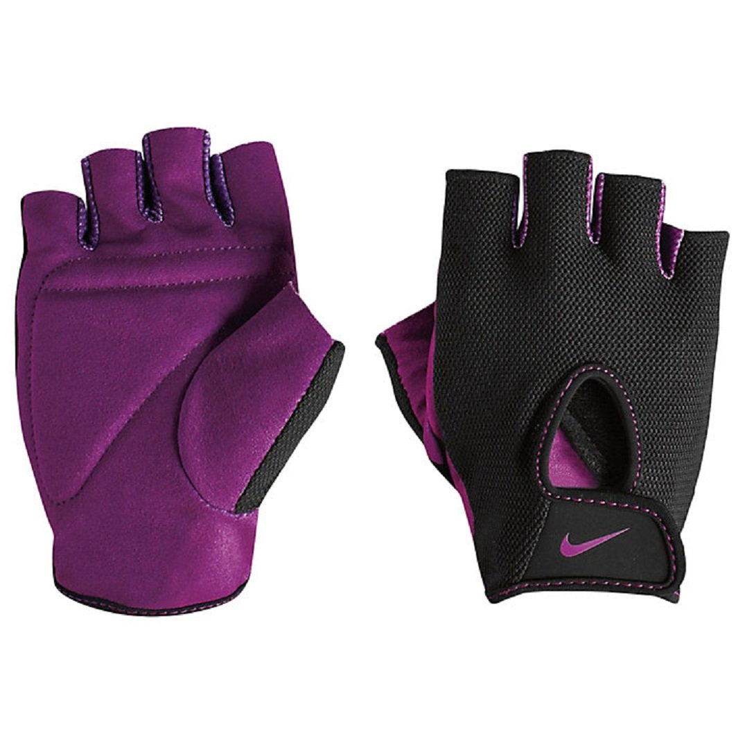 Guantes de entrenamiento Nike para mujer Fundamental (negro/Bold Berry, talla L)