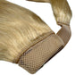 Extensión de coleta de cabello humano 100% rubio platino