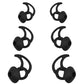 Puntas de repuesto de silicona SNHTLS para auriculares compatibles con Bose QuietComfort I y Sport Earbuds, 3 pares, negro (S M L)