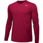 NIKE Mens Legend Long Sleeve Performance Shirt (TEAM CRIMSON/COOL GREY Medium)
