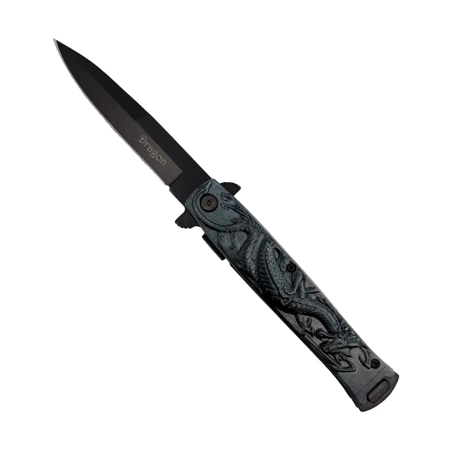 Navaja Black Dragon de 4" con mango ABS